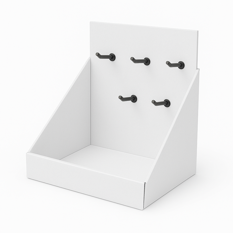 Corrugated Peg Hook Display